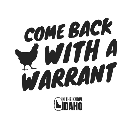 'Come Back with a Warrant' Sticker