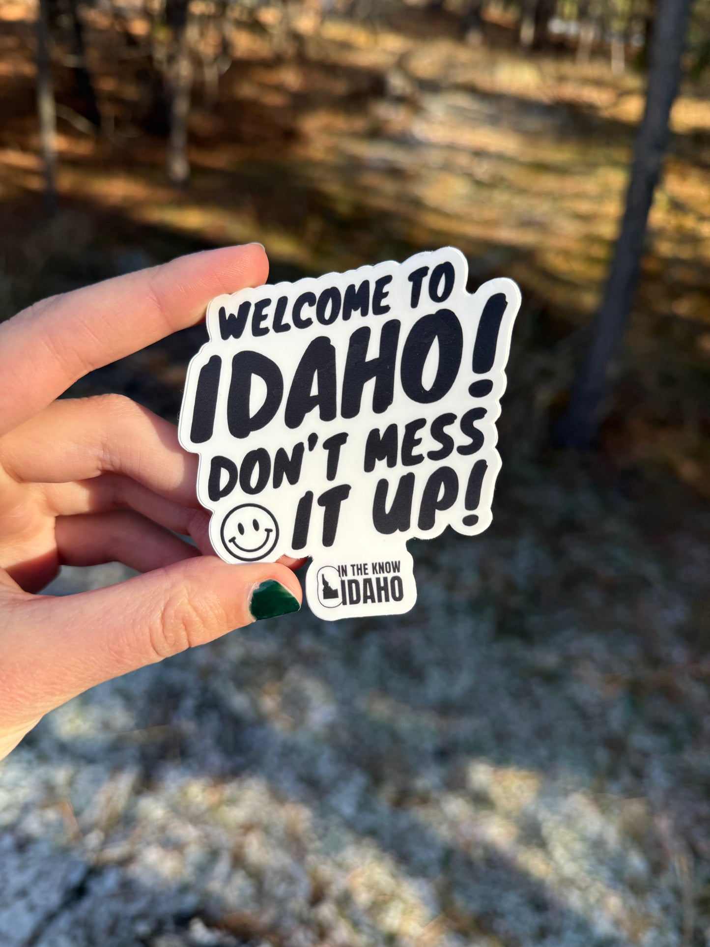 'Welcome to Idaho' Sticker