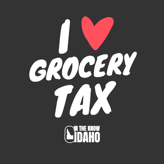'I ❤️ Grocery Tax' Sticker