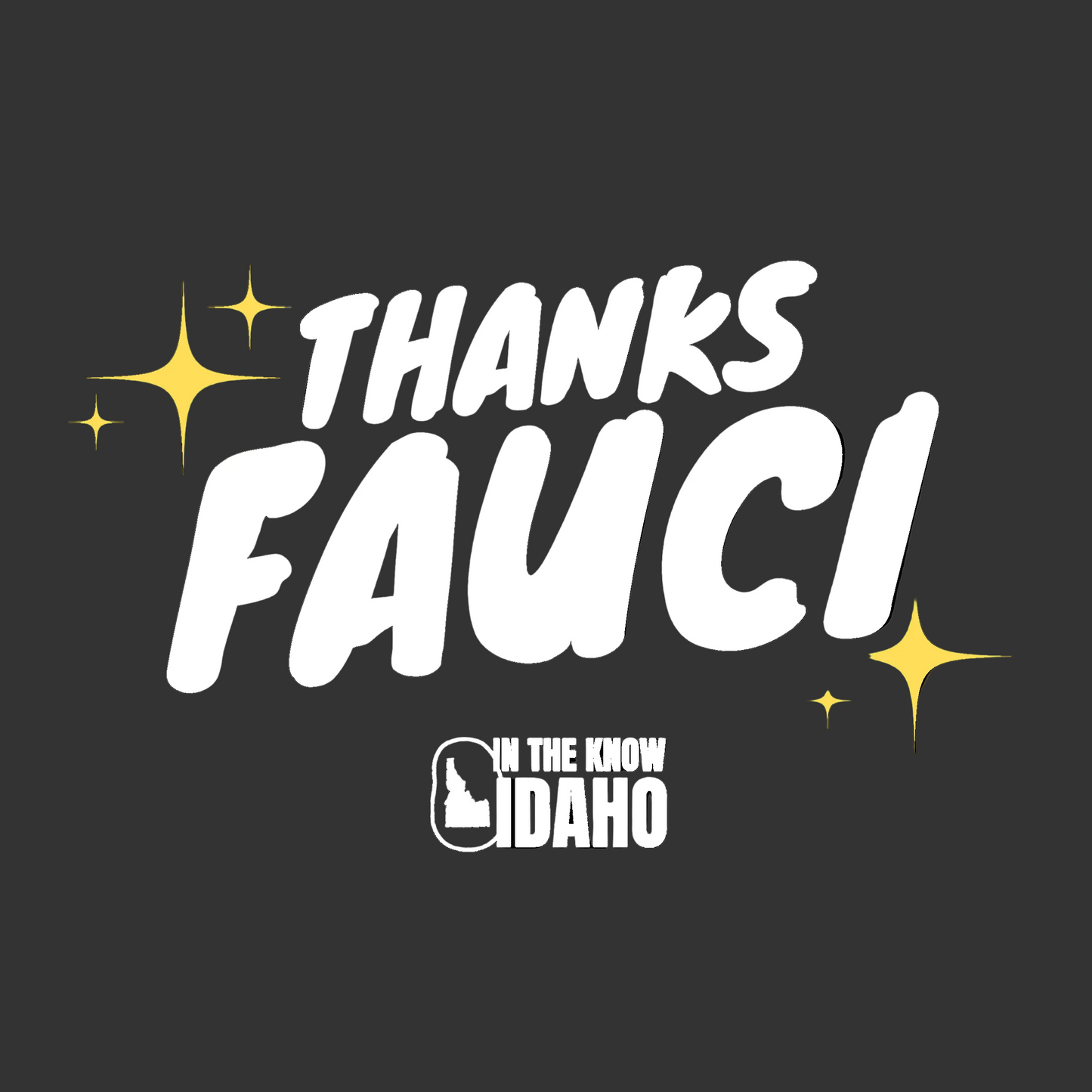 'Thanks Fauci' Sticker
